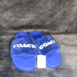 Brand new coach slides navy blue